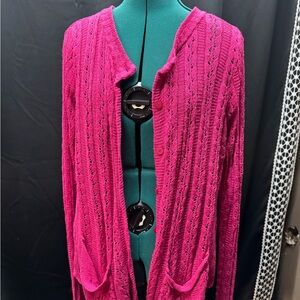 Essentials Vibrant Pink Knit Sweater